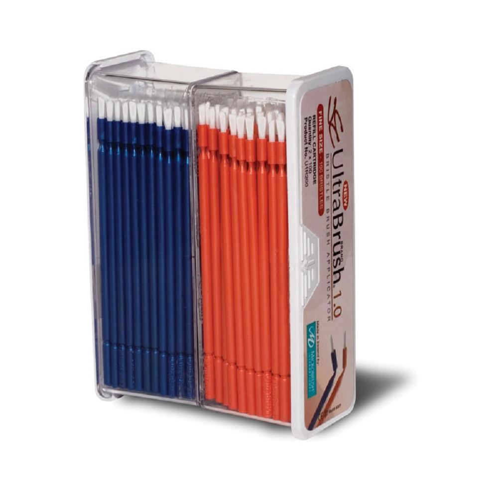 Microbrush UltraBrush Fine 1.0mm Blue/Orange Refill Box Of 200