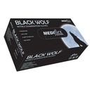 Mediflex Black Wolf Powder Free Nitrile Gloves Small Box Of 100